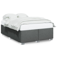 Bedframe stof donkergrijs 140x200 cm