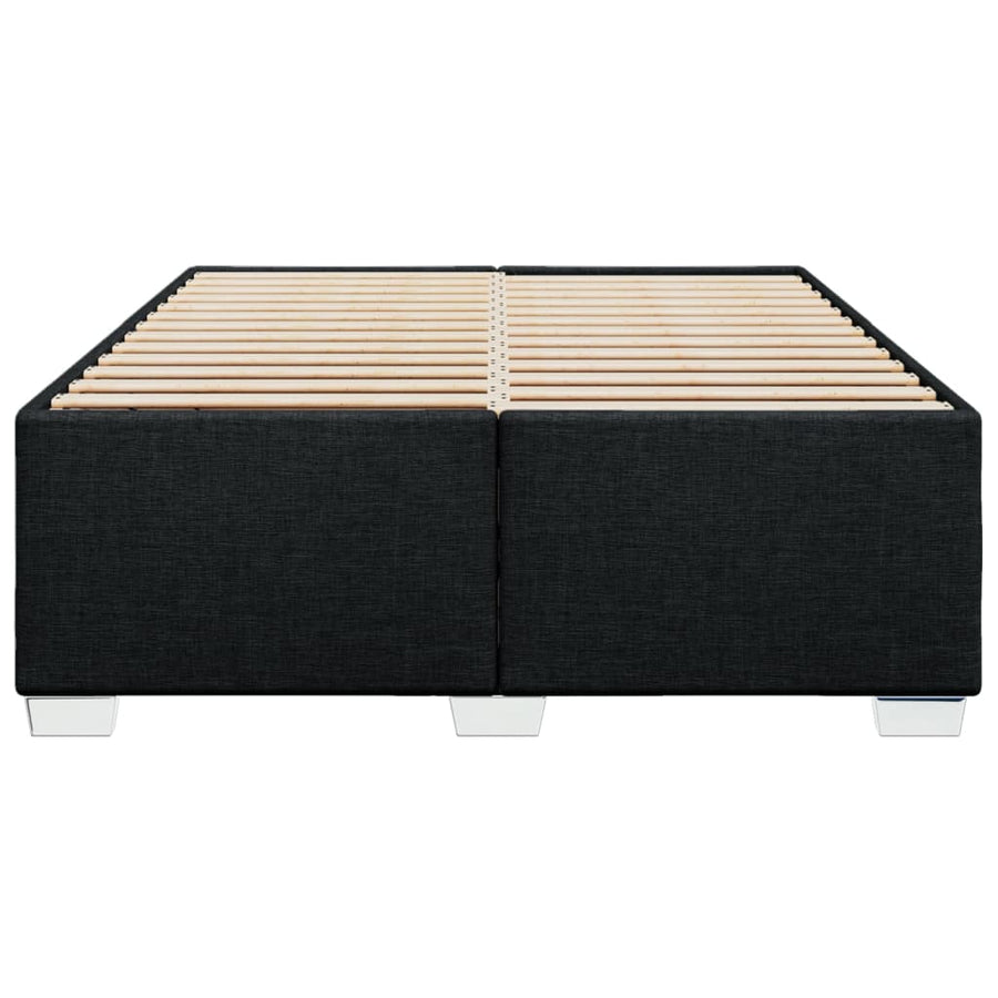 Bedframe stof zwart 140x200 cm