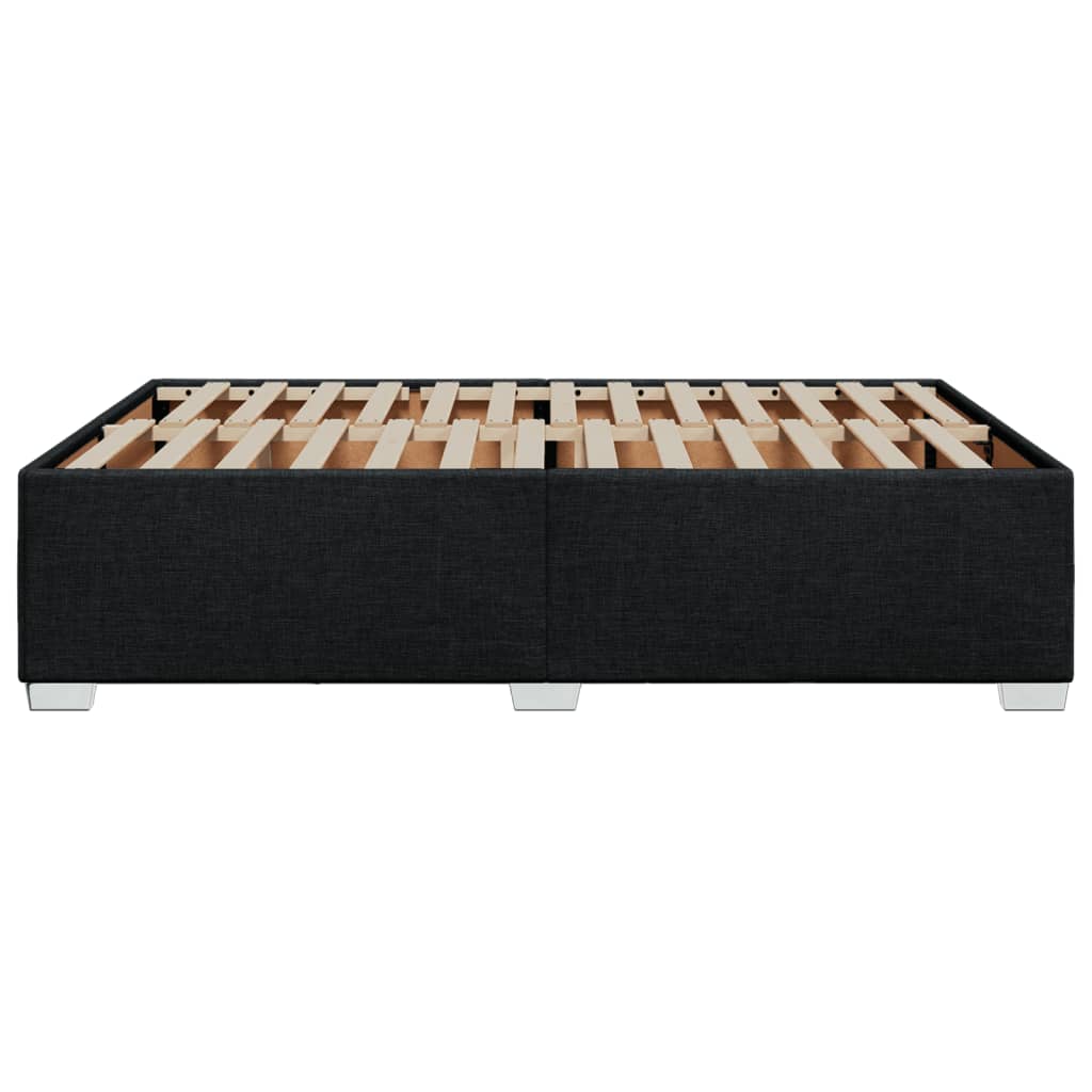 Bedframe stof zwart 140x200 cm