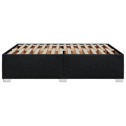 Bedframe stof zwart 140x200 cm
