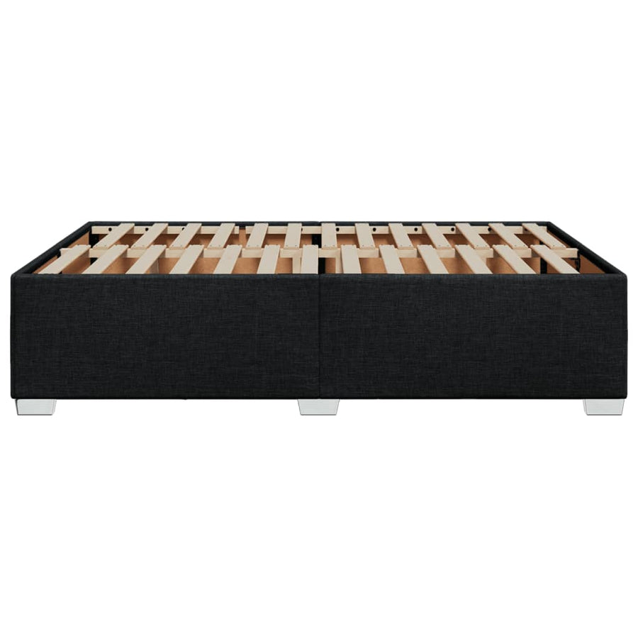 Bedframe stof zwart 140x200 cm