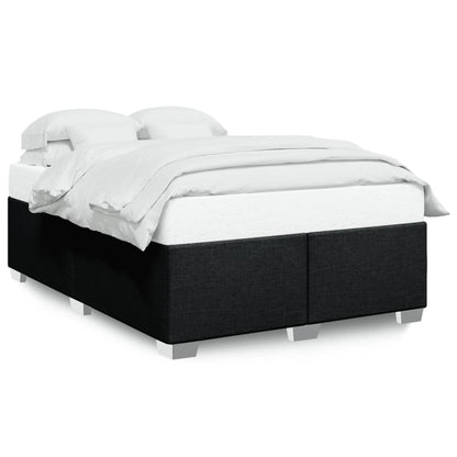 Bedframe stof zwart 140x200 cm