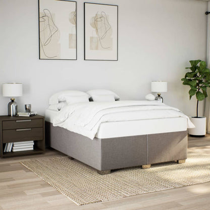 Bedframe stof taupe 140x200 cm