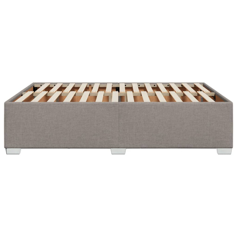 Bedframe stof taupe 140x200 cm