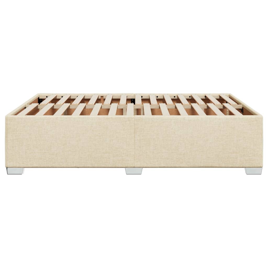 Bedframe stof crèmekleurig 140x200 cm