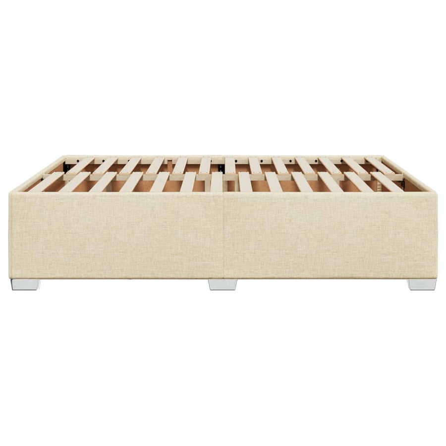Bedframe stof crèmekleurig 140x200 cm