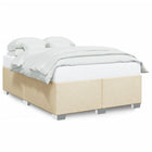 Bedframe stof crèmekleurig 140x200 cm