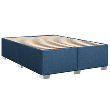 Bedframe stof blauw 140x200 cm