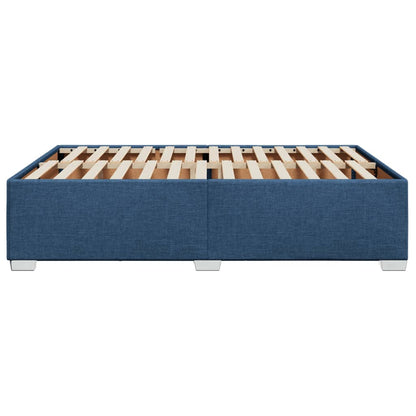 Bedframe stof blauw 140x200 cm