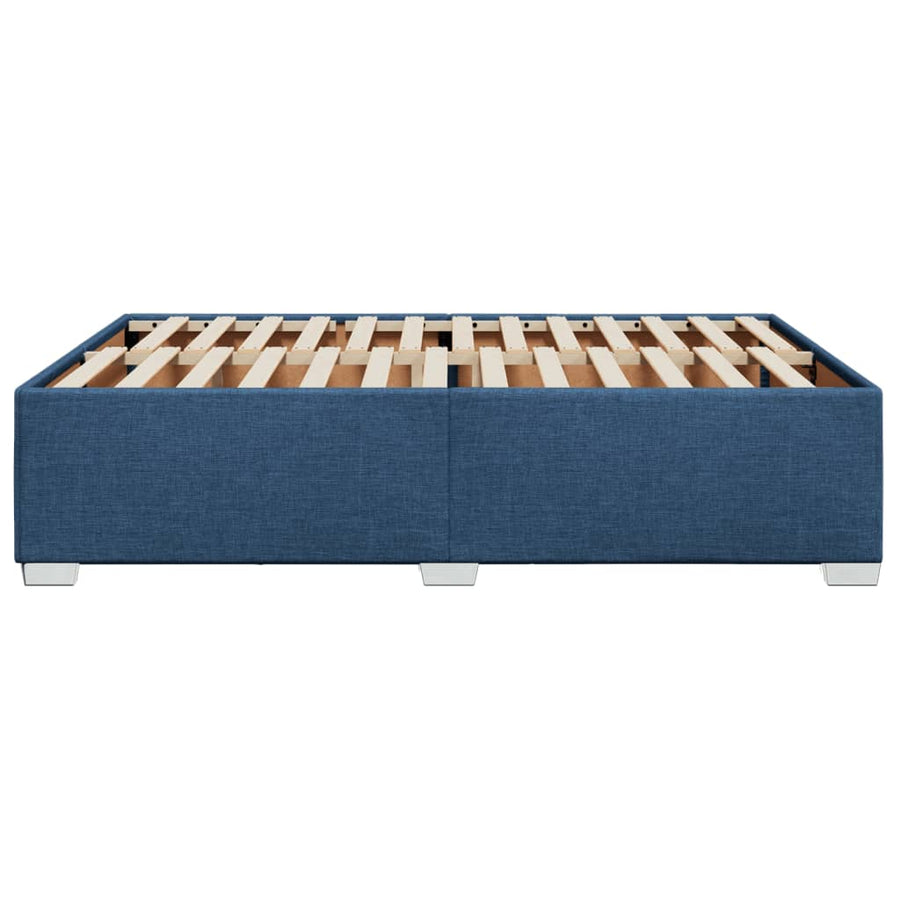 Bedframe stof blauw 140x200 cm