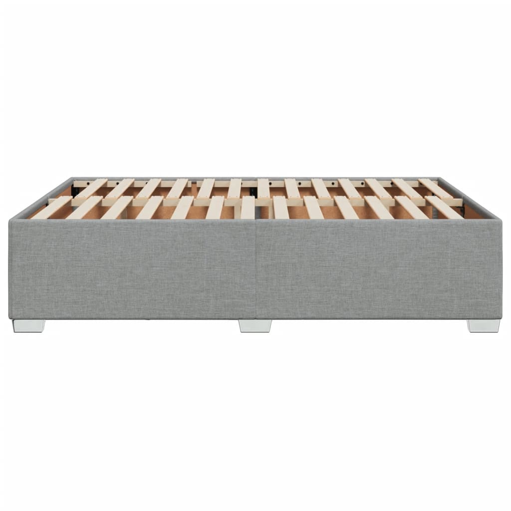 Bedframe stof lichtgrijs 160x200 cm