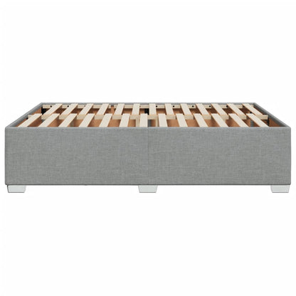 Bedframe stof lichtgrijs 160x200 cm