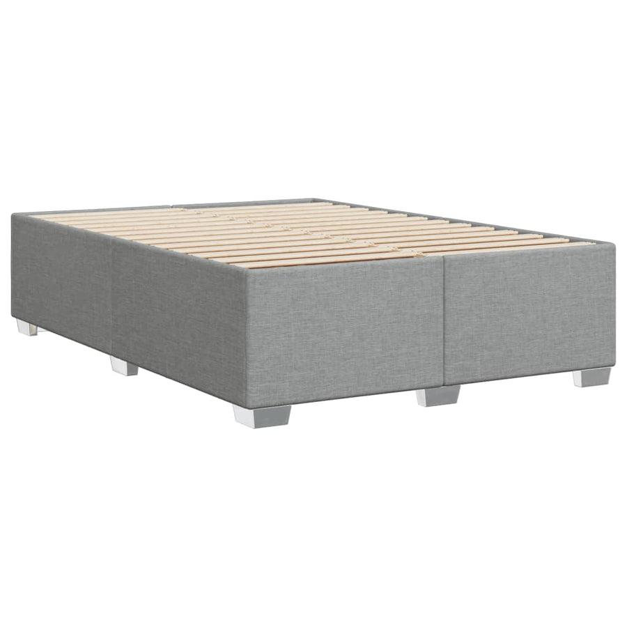Bedframe stof lichtgrijs 160x200 cm