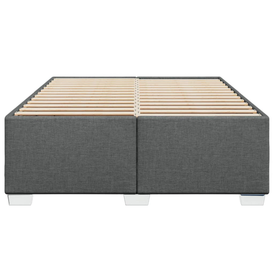 Bedframe stof donkergrijs 160x200 cm