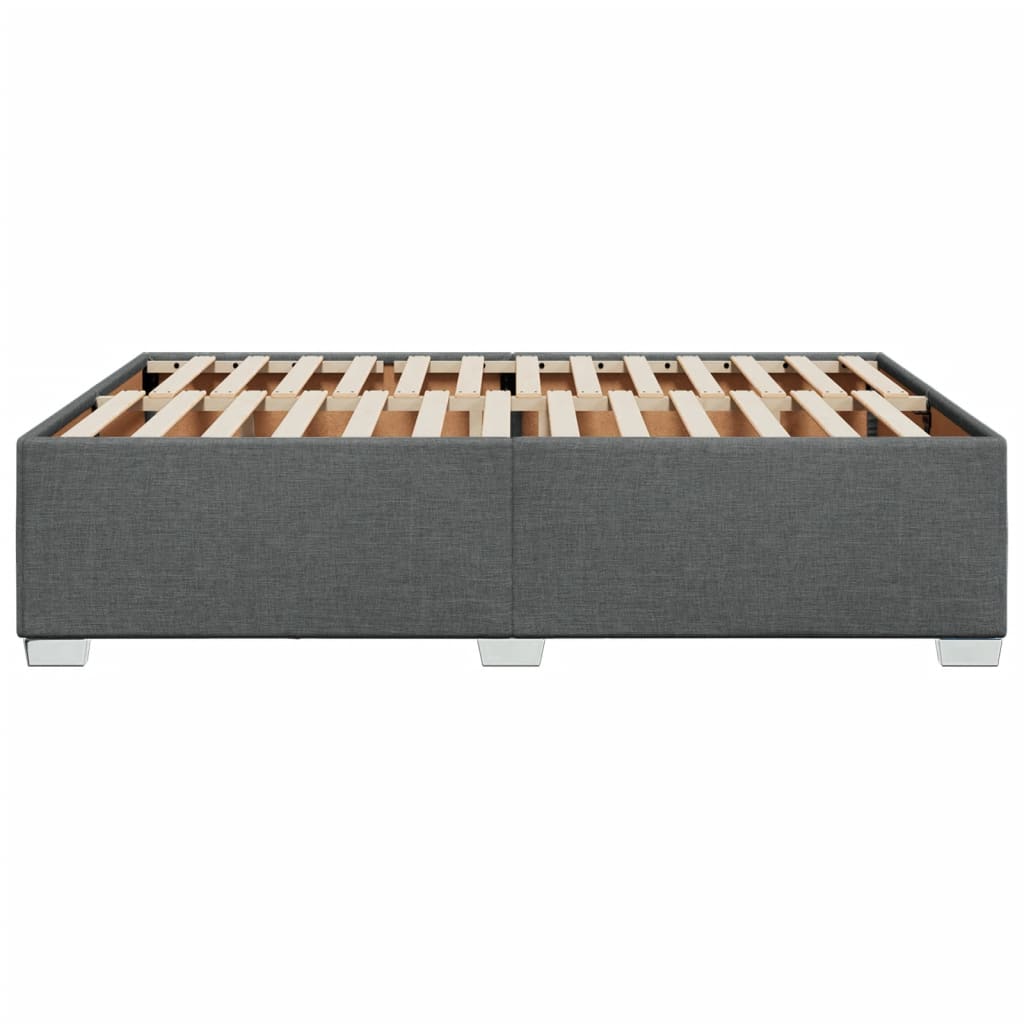 Bedframe stof donkergrijs 160x200 cm