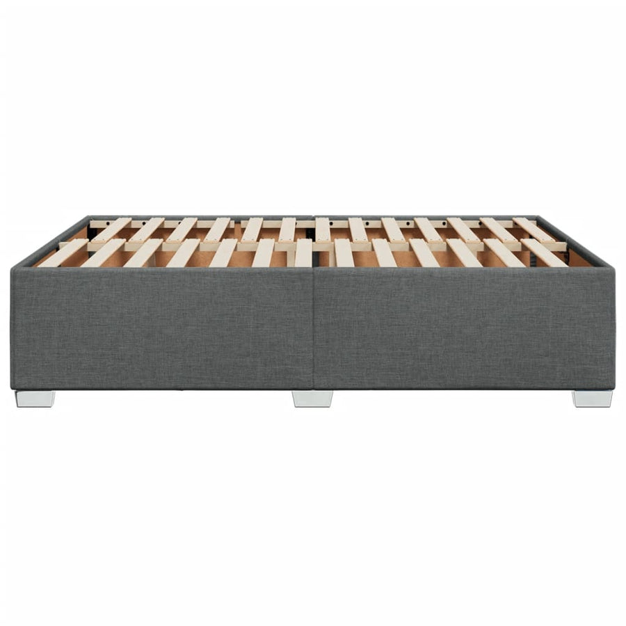 Bedframe stof donkergrijs 160x200 cm