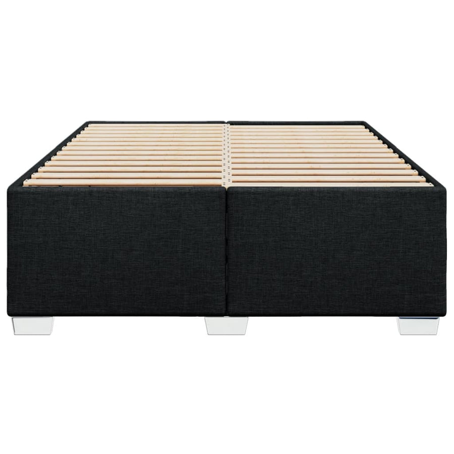 Bedframe stof zwart 160x200 cm