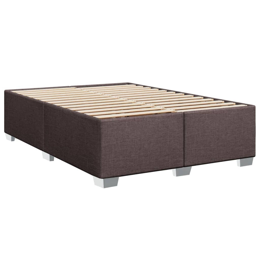 Bedframe stof donkerbruin 160x200 cm