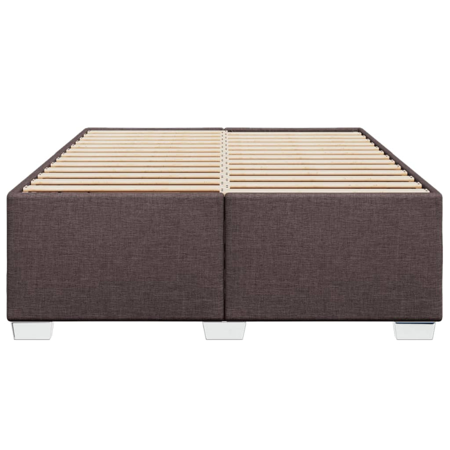 Bedframe stof donkerbruin 160x200 cm