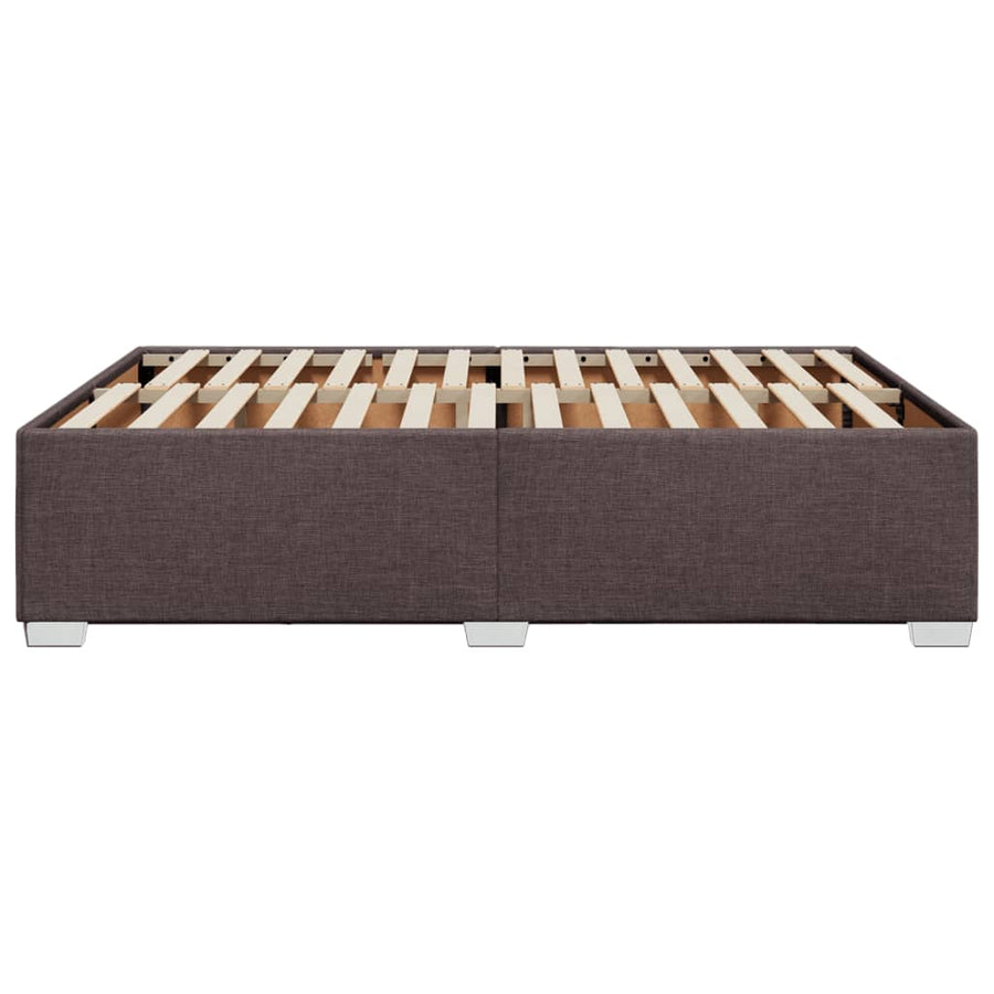 Bedframe stof donkerbruin 160x200 cm
