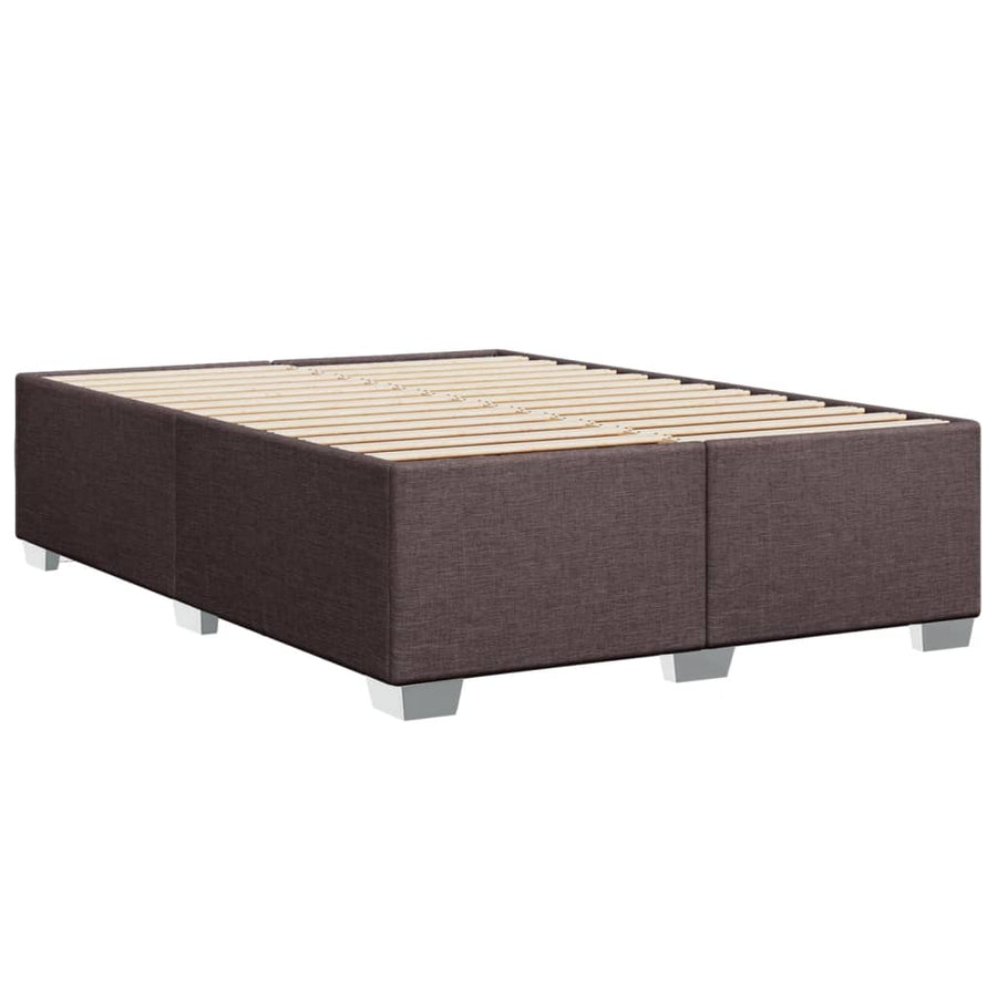 Bedframe stof donkerbruin 160x200 cm