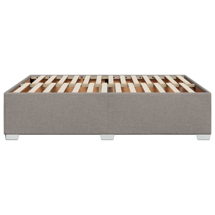 Bedframe stof taupe 160x200 cm