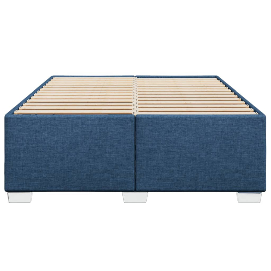Bedframe stof blauw 160x200 cm