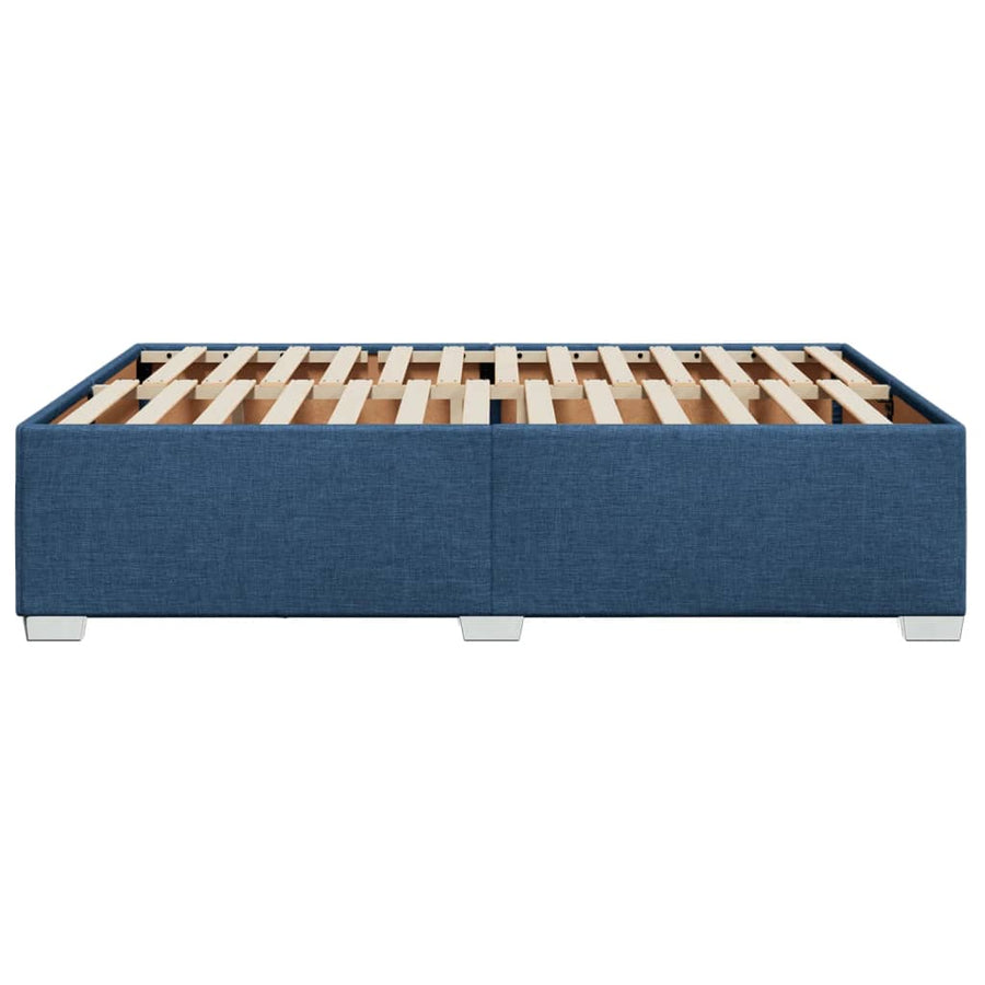 Bedframe stof blauw 160x200 cm