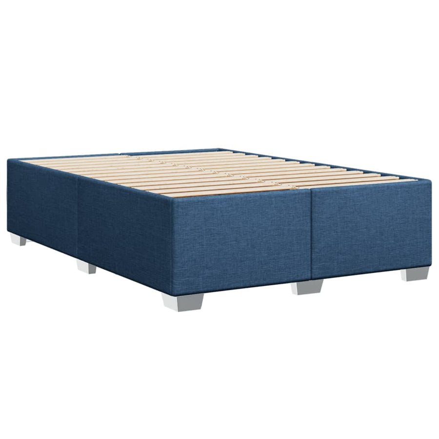 Bedframe stof blauw 160x200 cm