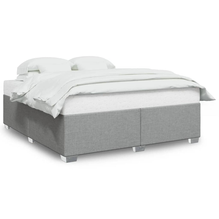 Bedframe stof lichtgrijs 180x200 cm