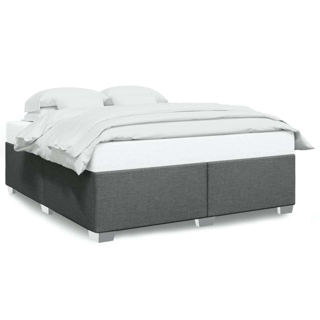 Bedframe stof donkergrijs 180x200 cm