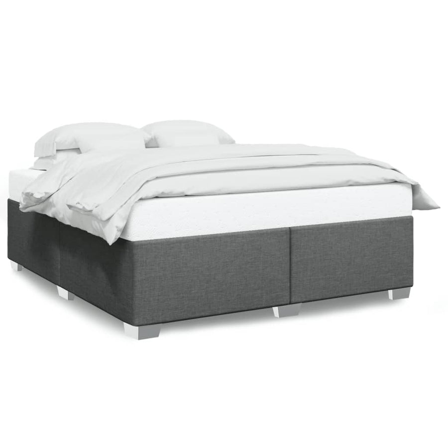 Bedframe stof donkergrijs 180x200 cm