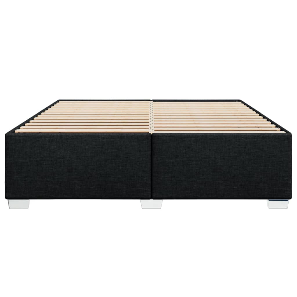 Bedframe stof zwart 180x200 cm