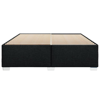 Bedframe stof zwart 180x200 cm
