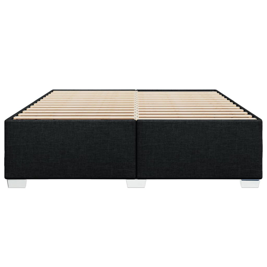Bedframe stof zwart 180x200 cm