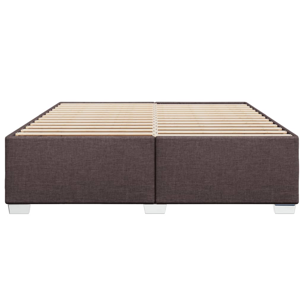 Bedframe stof donkerbruin 180x200 cm