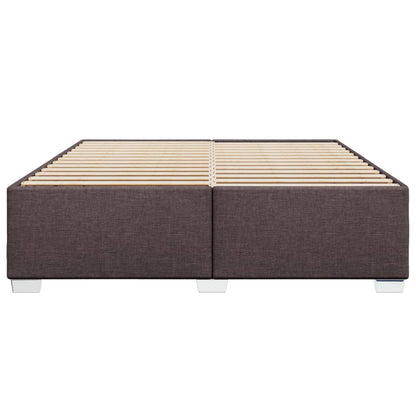 Bedframe stof donkerbruin 180x200 cm