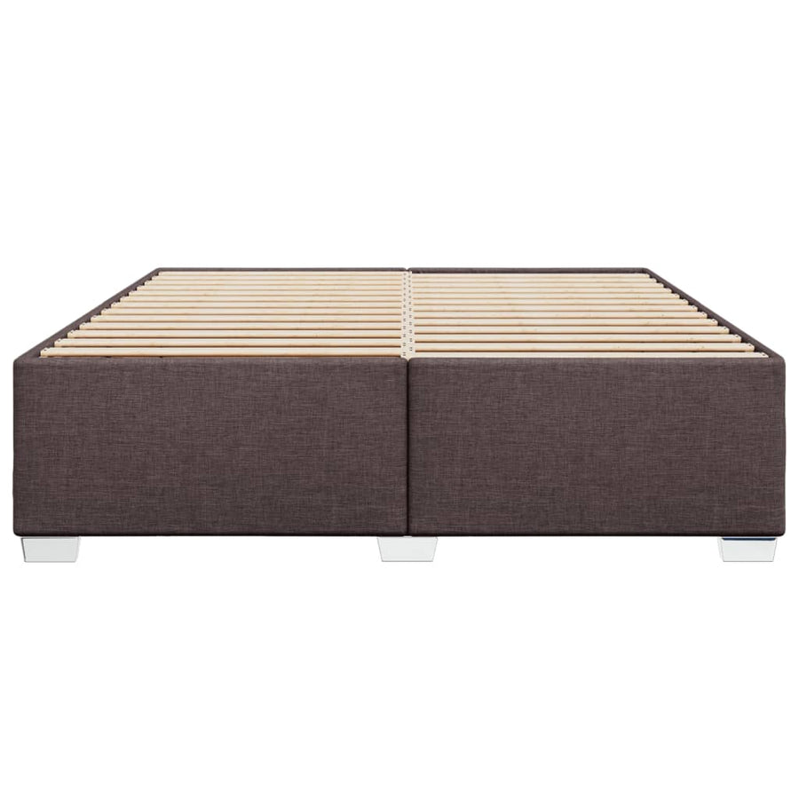Bedframe stof donkerbruin 180x200 cm