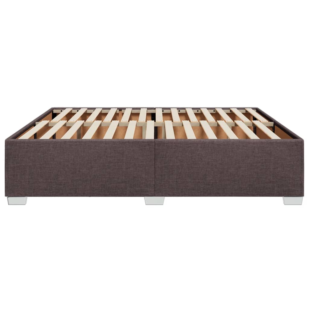 Bedframe stof donkerbruin 180x200 cm
