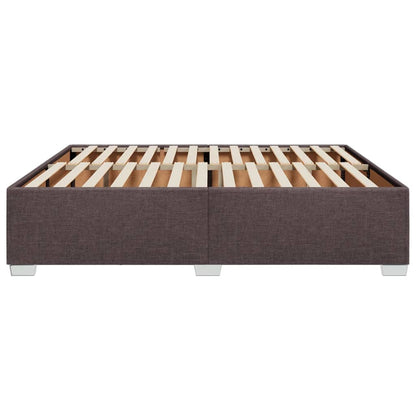 Bedframe stof donkerbruin 180x200 cm