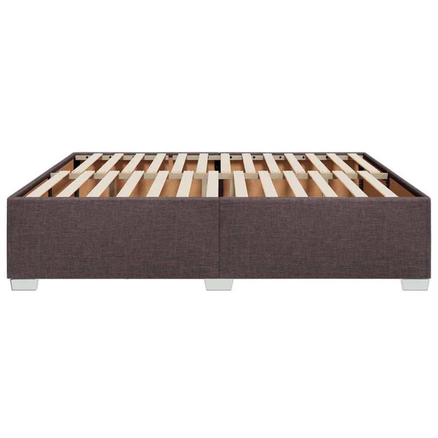 Bedframe stof donkerbruin 180x200 cm