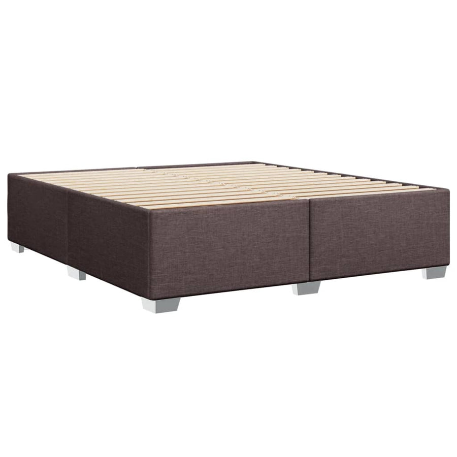 Bedframe stof donkerbruin 180x200 cm