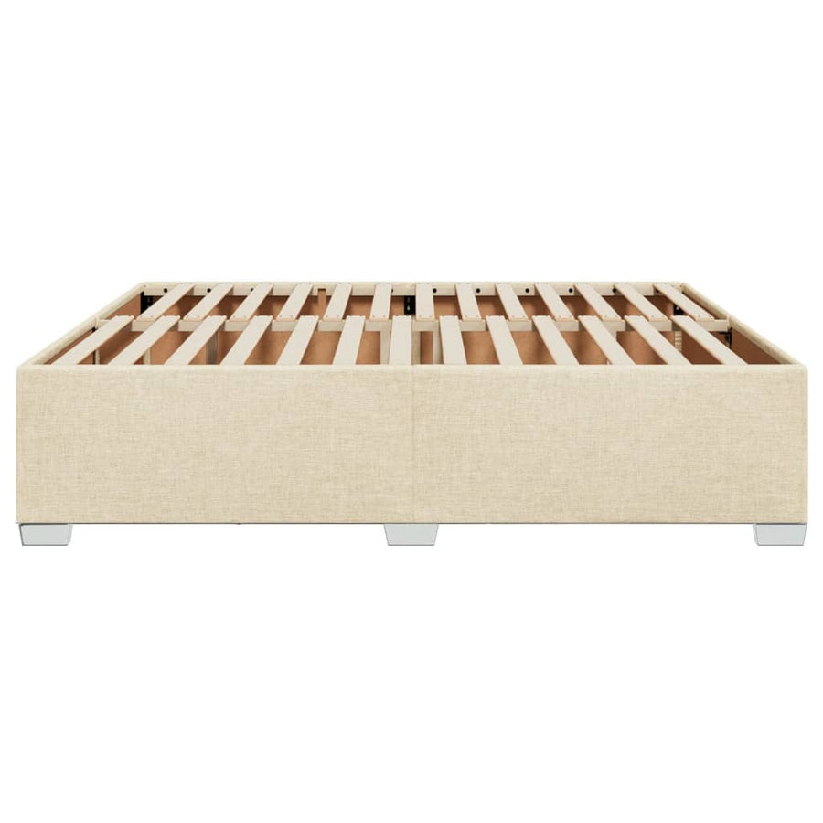 Bedframe stof crèmekleurig 180x200 cm