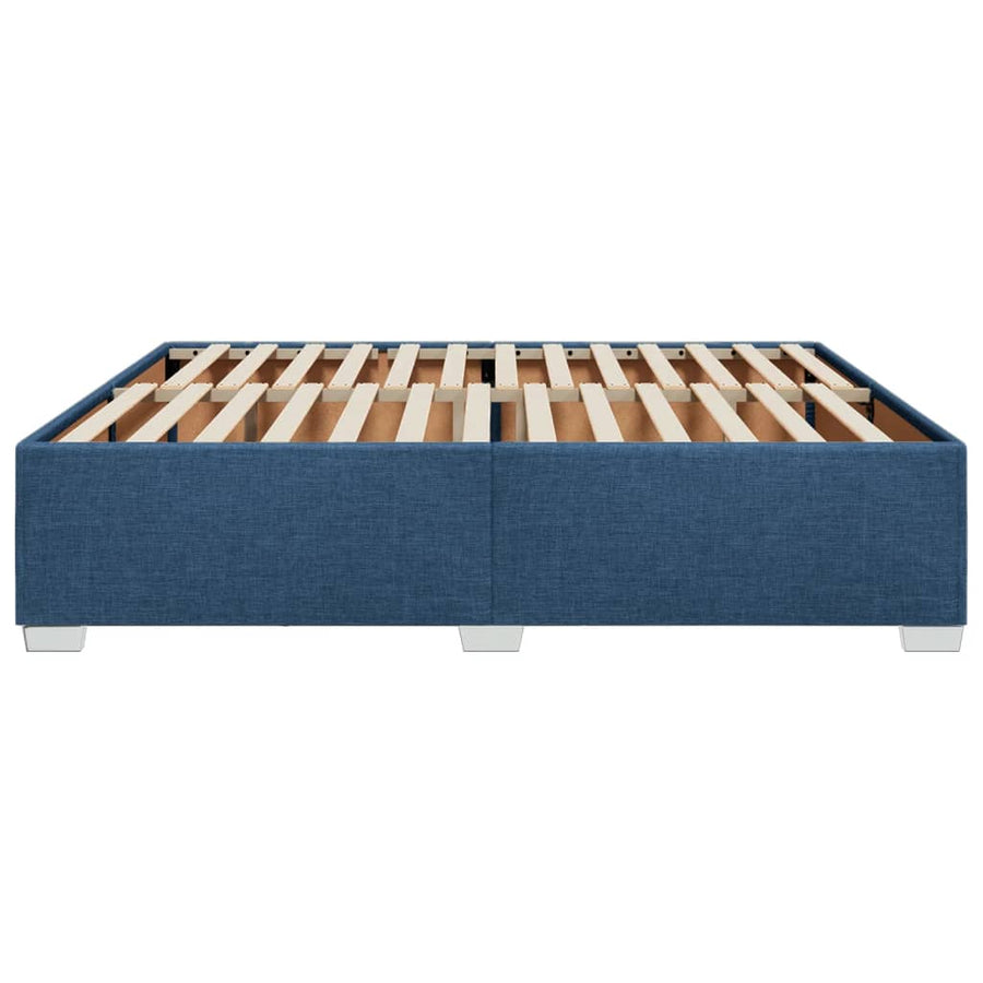 Bedframe stof blauw 180x200 cm