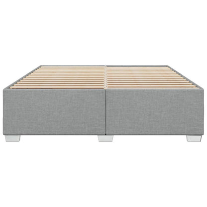 Bedframe stof lichtgrijs 200x200 cm