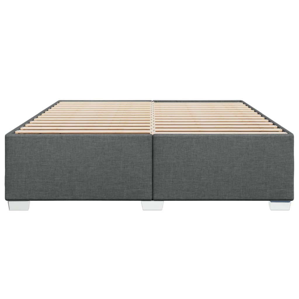 Bedframe stof donkergrijs 200x200 cm