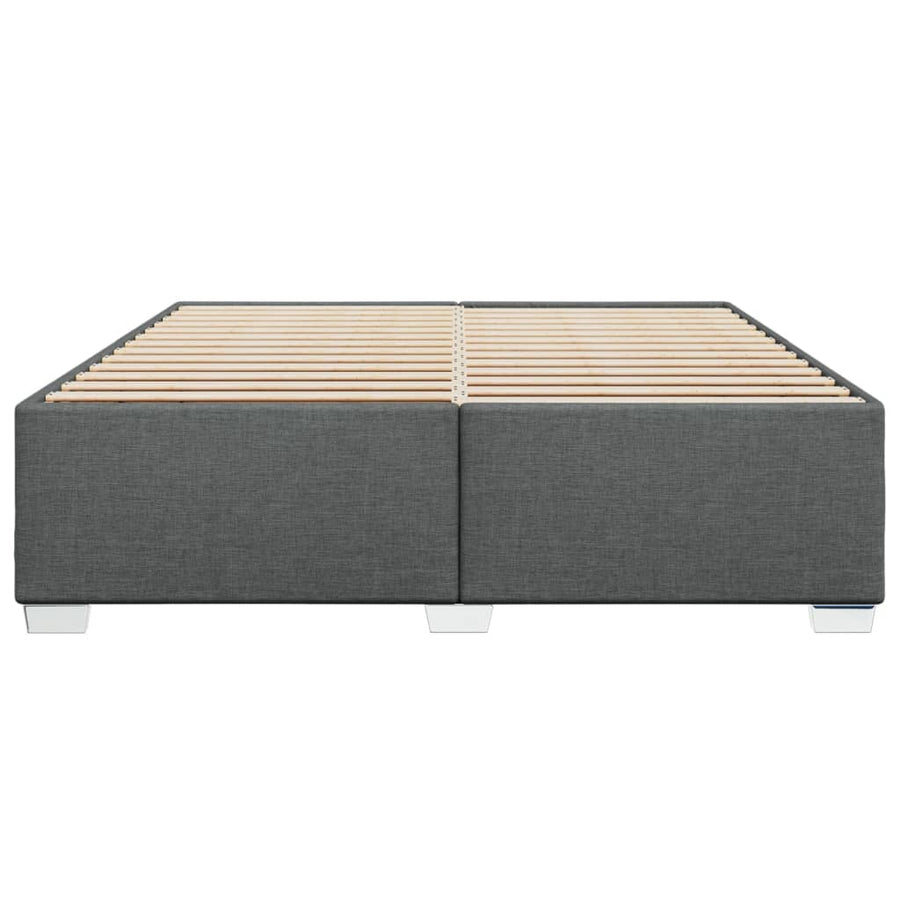 Bedframe stof donkergrijs 200x200 cm