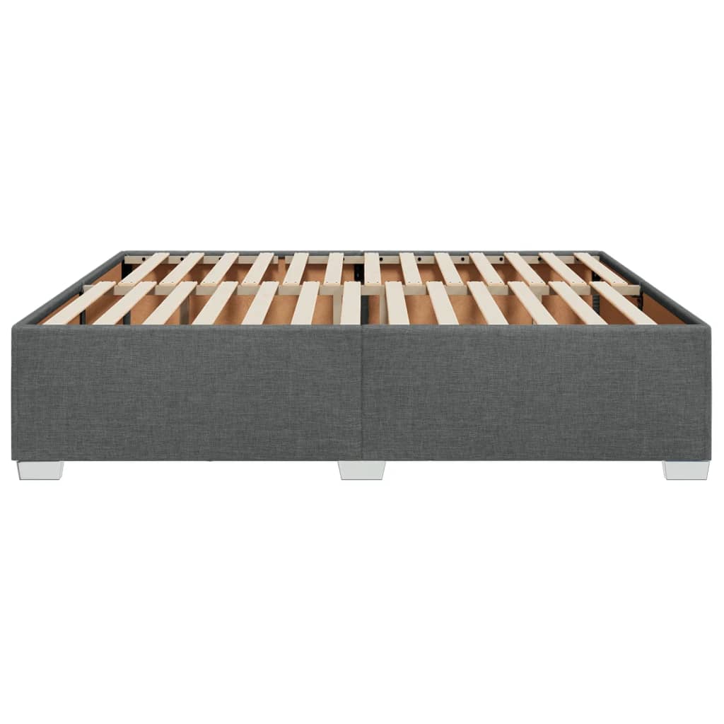Bedframe stof donkergrijs 200x200 cm