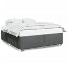 Bedframe stof donkergrijs 200x200 cm