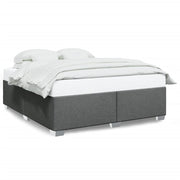 Bedframe stof donkergrijs 200x200 cm